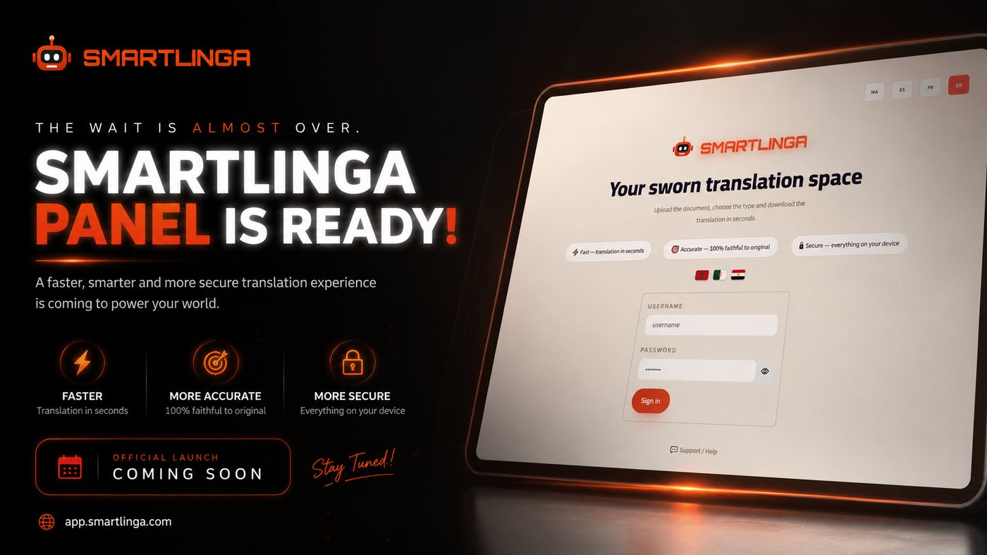 SmartLinga Panel — rápido, preciso y seguro